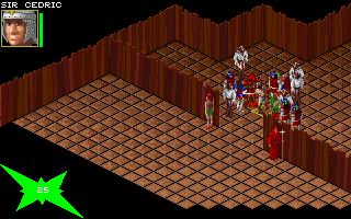 Realms of Arkania: Blade of Destiny (DOS) screenshot: ...and isometric combat