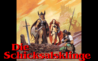 Realms of Arkania: Blade of Destiny (DOS) screenshot: Title screen B (Original German version)