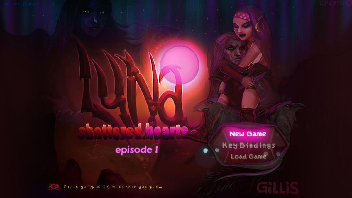 Luna: Shattered Hearts - Episode 1 (Windows) screenshot: Title screen