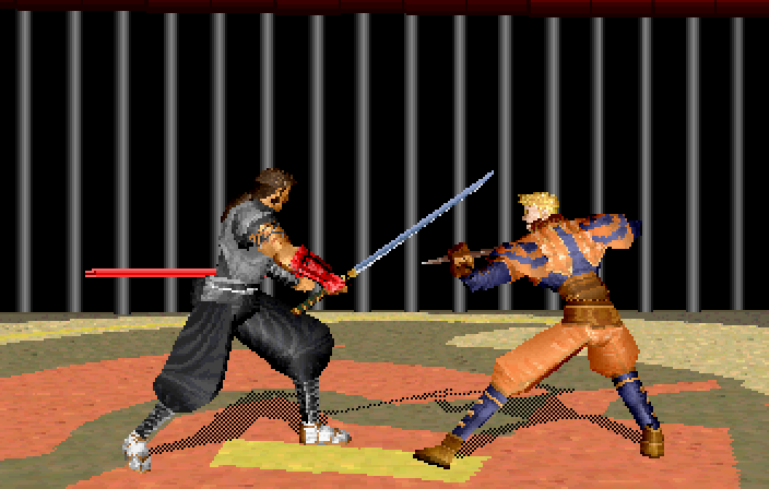 D-Xhird (SEGA Saturn) screenshot: Training mode