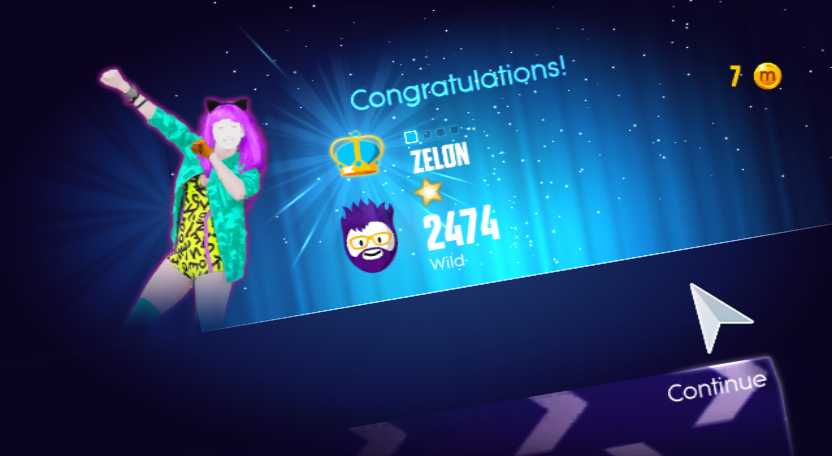 Just Dance 2014 (Wii) screenshot: The Scores (C'mon)