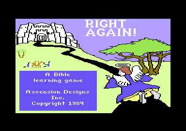 Right Again (Commodore 64) screenshot: Title Screen
