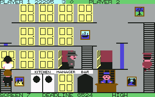 Stringer (Commodore 64) screenshot: Screen 7
