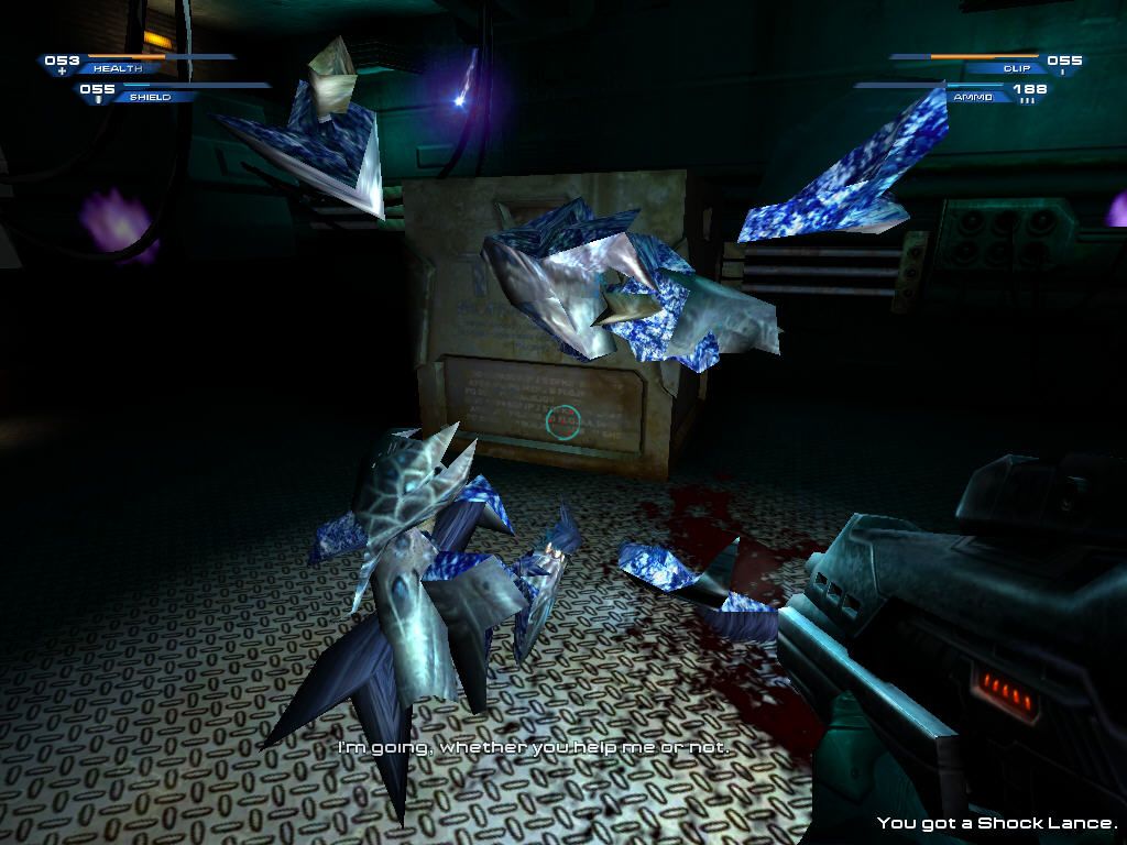 Unreal II: The Awakening (Windows) screenshot: severed bodies of enemies