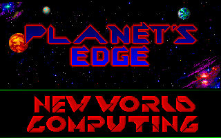 Planet's Edge: The Point of no Return (DOS) screenshot: Title screen