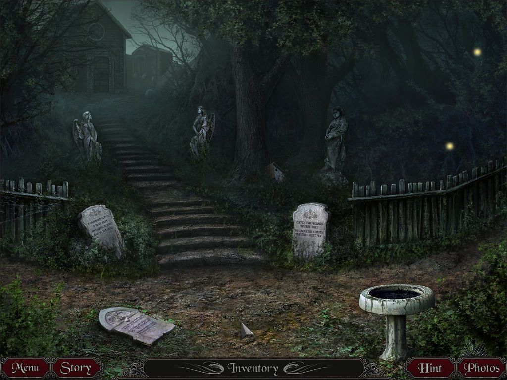 Nightmare Adventures: The Witch's Prison (Macintosh) screenshot: The Graveyard