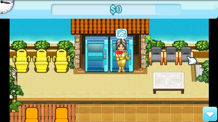 Sally's Spa (Android) screenshot: First customer!