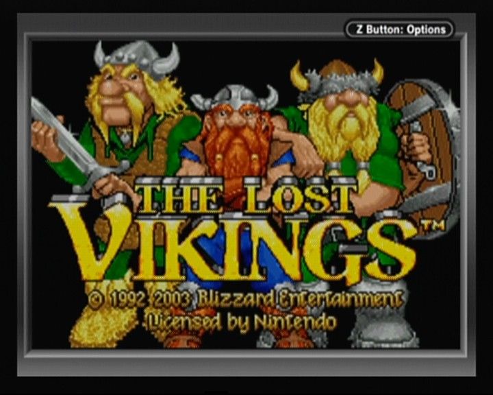 The Lost Vikings (Game Boy Advance) screenshot: Main Title