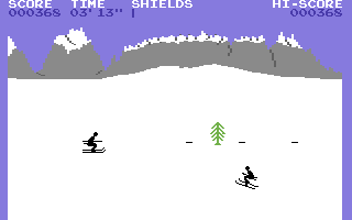 Operation Fireball (Commodore 64) screenshot: Trying to kill the enemy