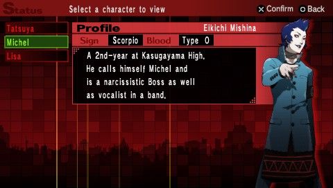 Shin Megami Tensei: Persona 2 - Innocent Sin (PSP) screenshot: A vocalist... with THAT voice... sure.