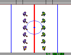 Great Ice Hockey (SEGA Master System) screenshot: Team Face Off