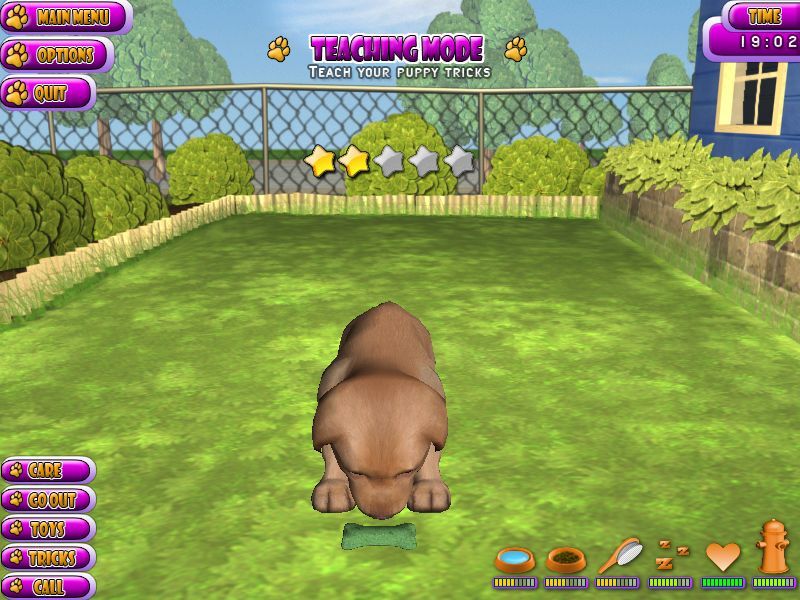 Puppy Luv: A New Breed (Windows) screenshot: After each successful command the puppy is rewarded
