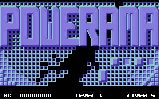 Powerama (Commodore 64) screenshot: Title Screen