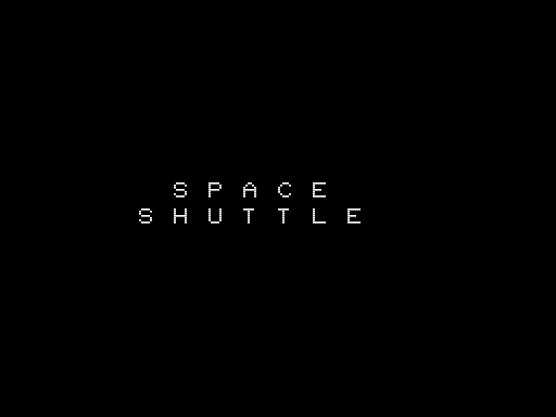 Space Shuttle (TRS-80) screenshot: Title Screen