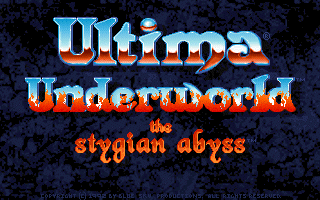 Ultima Underworld: The Stygian Abyss (DOS) screenshot: Title screen
