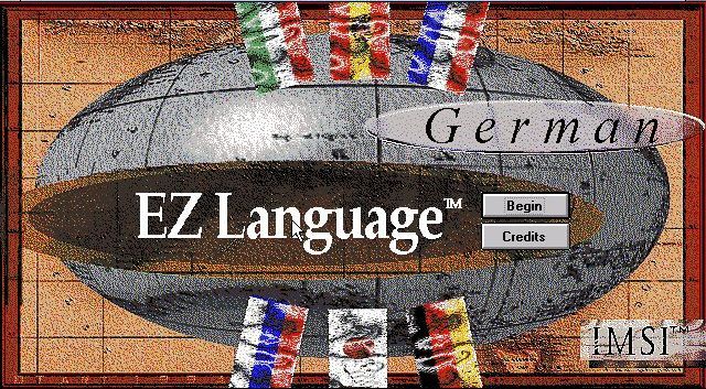 EZ Language: German (Windows 3.x) screenshot: The title screen