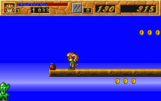 Reon-ui Moheom (DOS) screenshot: An enemy just dropped a potion.