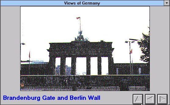 EZ Language: German (Windows 3.x) screenshot: Between sections there are pictures or bits of general information, this is a picture