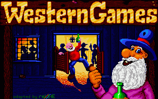 Western Games (Amiga) screenshot: Title screen