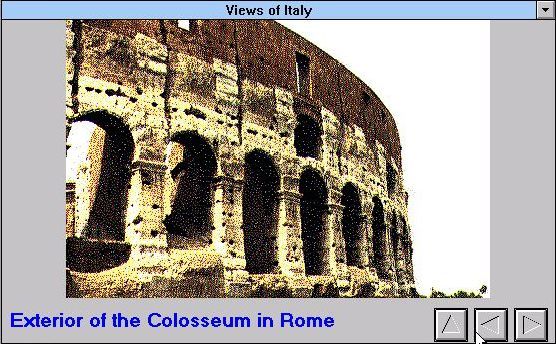EZ Language: Italian (Windows 3.x) screenshot: Between sections there are pictures or bits of general information, this is a picture