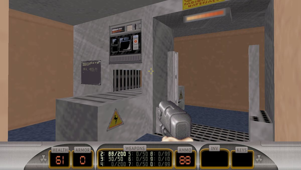 Duke Nukem 3D: Megaton Edition (Windows) screenshot: Security gate