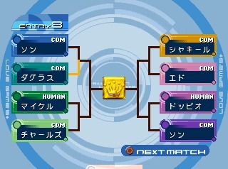 Love Game's WaiWai Tennis Plus (PlayStation) screenshot: Tournament ladder