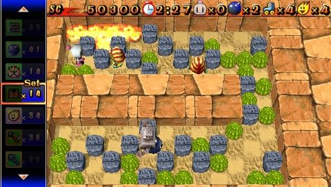 Bomberman (PSP) screenshot: Desert world