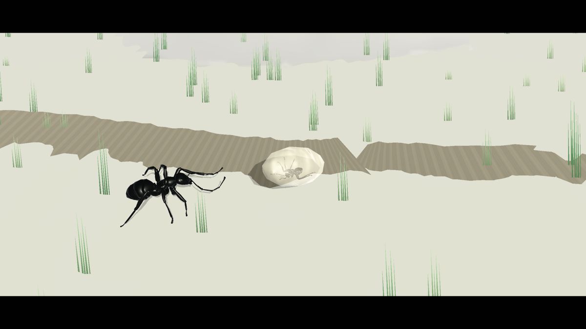 New Colony (Windows) screenshot: A big ant appears while you are stuck.