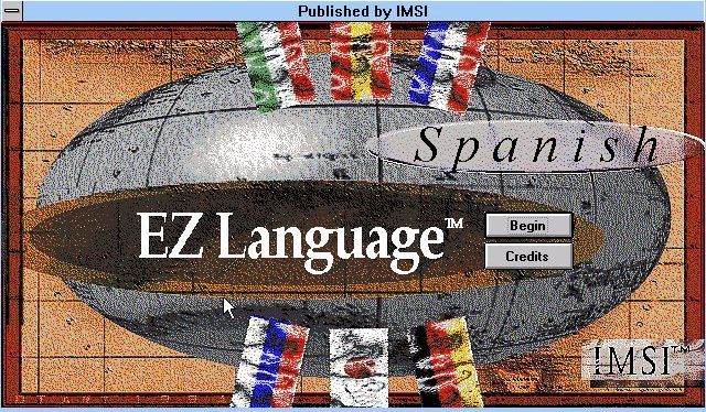 EZ Language: Spanish (Windows 3.x) screenshot: The title screen