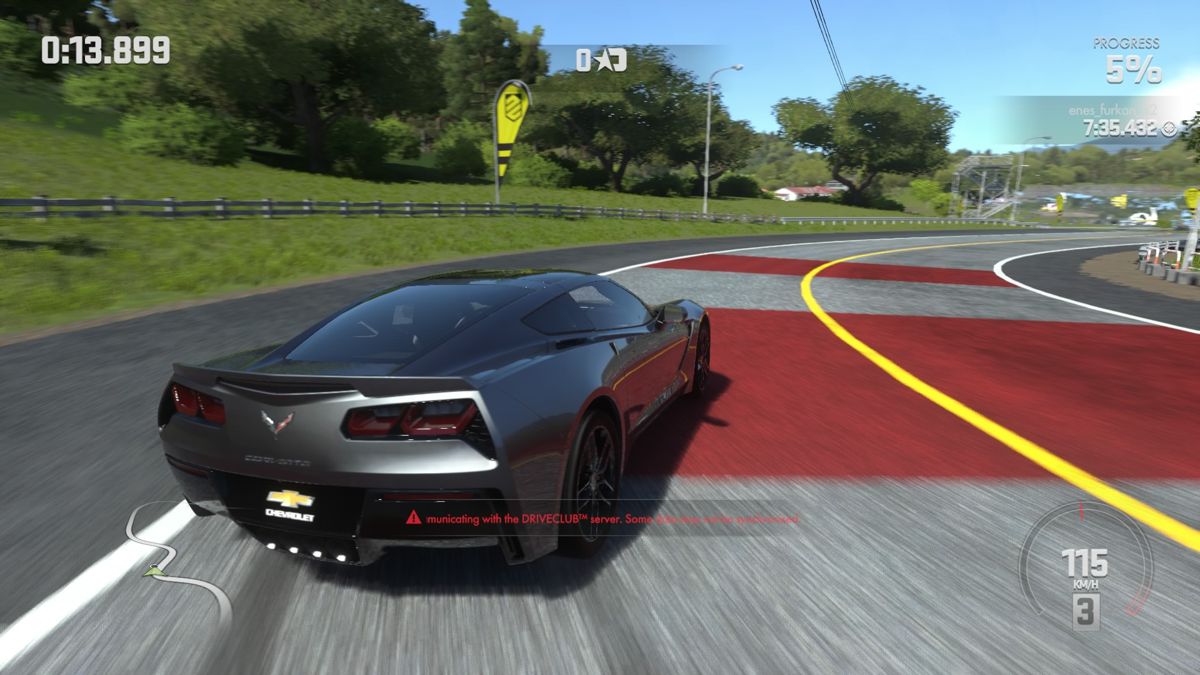 Driveclub (PlayStation 4) screenshot: Corvette Stingray
