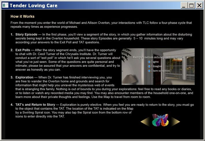Tender Loving Care (Windows) screenshot: Gameplay tutorial (GOG version)