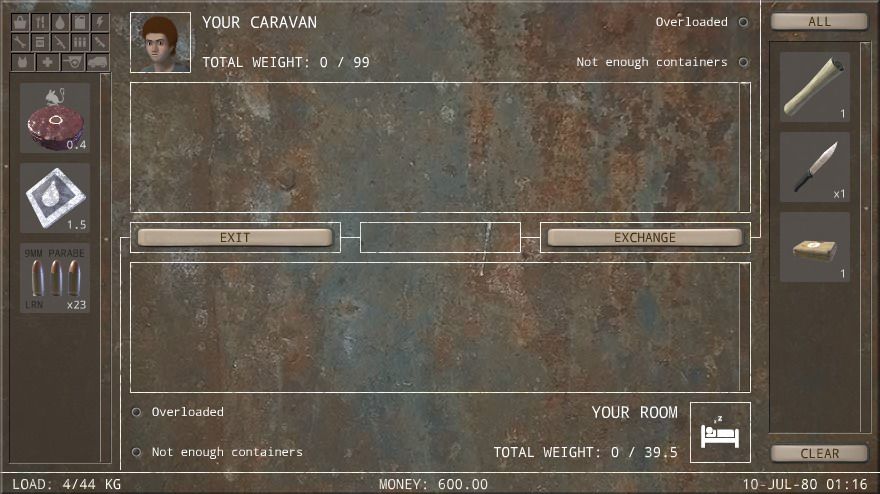Caravaneer 2 (Browser) screenshot: In your room