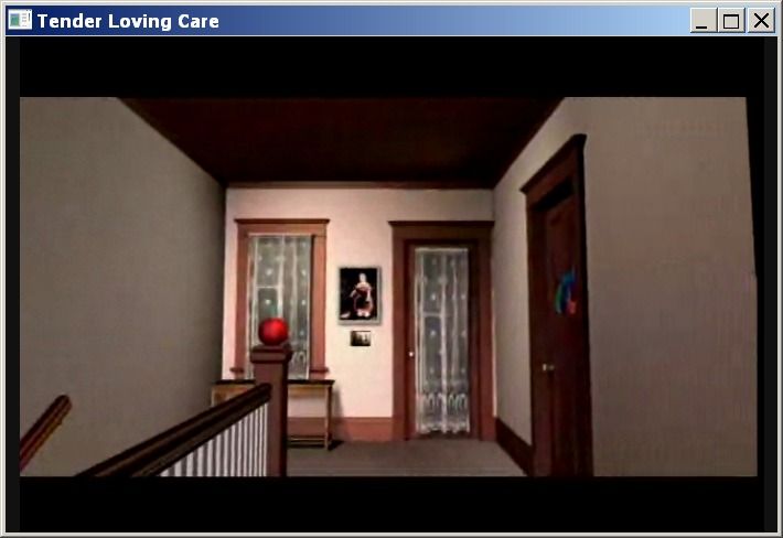 Tender Loving Care (Windows) screenshot: Sometimes movement through the house is animated (GOG version)
