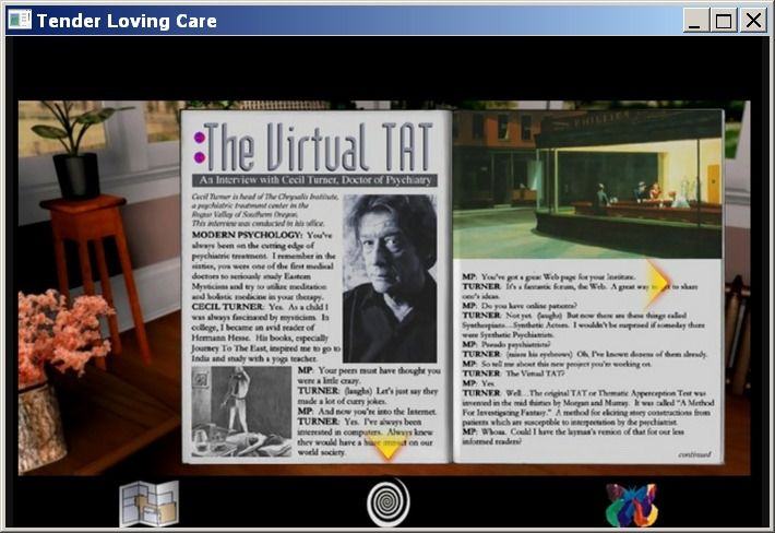 Tender Loving Care (Windows) screenshot: A leaflet about the new psychotherapy method (GOG version)