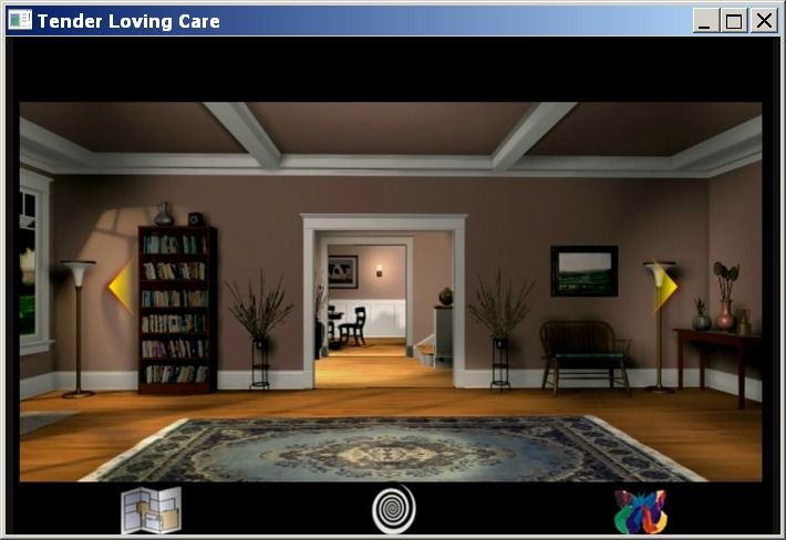 Tender Loving Care (Windows) screenshot: The living room (GOG version)