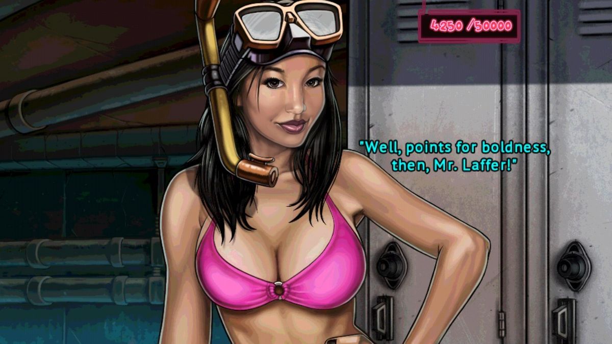 Leisure Suit Larry: Reloaded (Android) screenshot: Jasmine is an animal's lover
