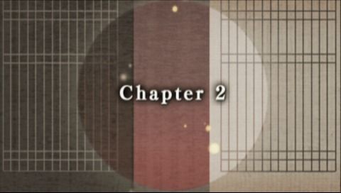 Hakuoki: Demon of the Fleeting Blossom (PSP) screenshot: Story is told through chapters