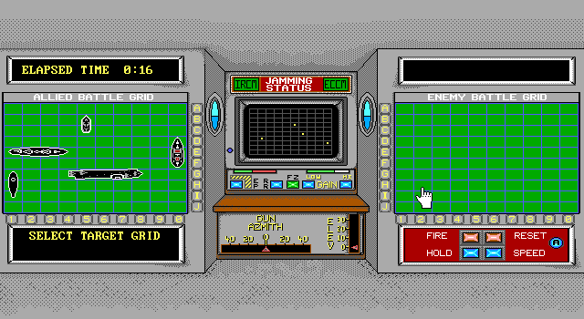 Armada (DOS) screenshot: Using the scope