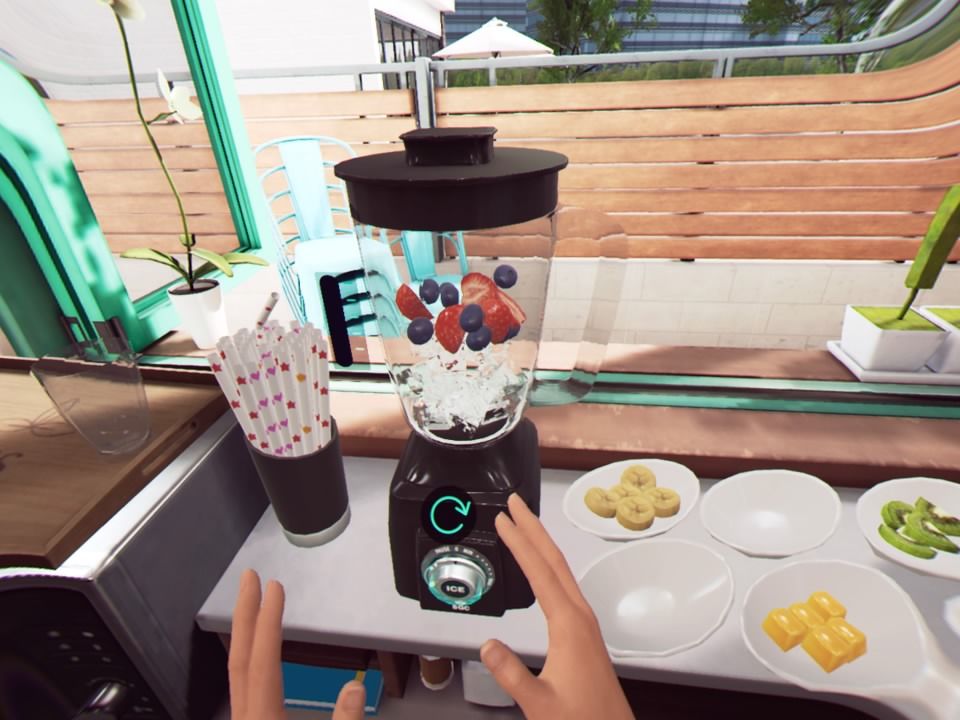 Focus on You (PlayStation 4) screenshot: Preparing a smoothie