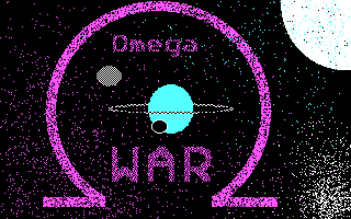 Omega War! (DOS) screenshot: The game's title screen
