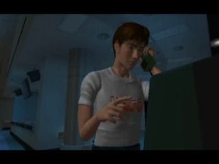 R?MJ: The Mystery Hospital (SEGA Saturn) screenshot: Public phone seems busted as well