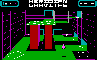 Meridian Gravitas (DOS) screenshot: Levitating