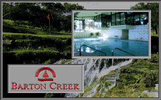 Links: Championship Course - Barton Creek (DOS) screenshot: An indoor pool