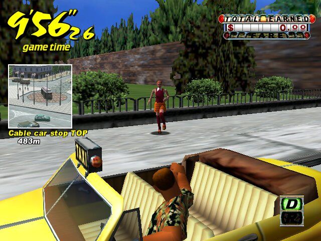 Crazy Taxi (Windows) screenshot: First customer