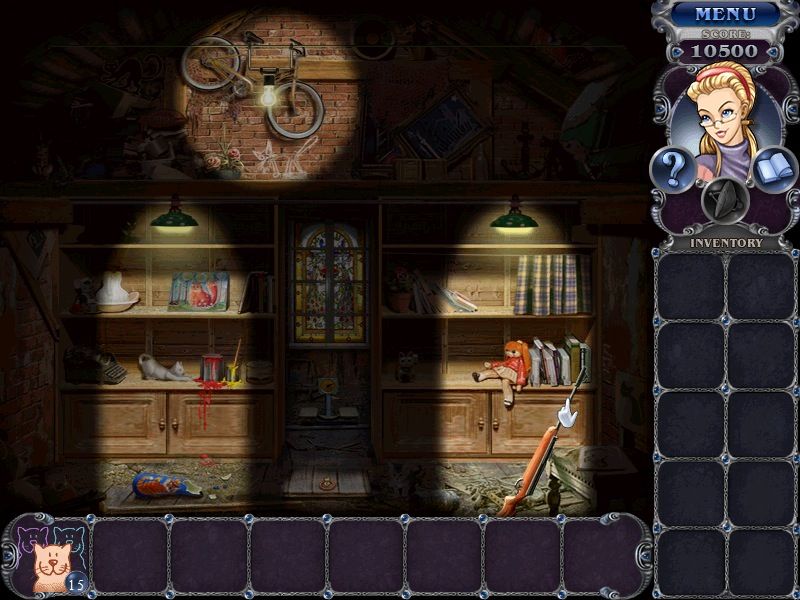 3 Days: Zoo Mystery (Macintosh) screenshot: Uncle's House - objects (moving lights)
