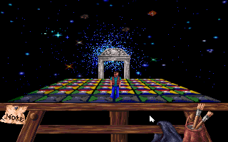 Heaven's Dawn (DOS) screenshot: Before the very end, we still need to pass through a maze... But this is my last screenshot before the ending sequence.