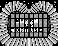 Wheel of Fortune (Game.Com) screenshot: Title screen.