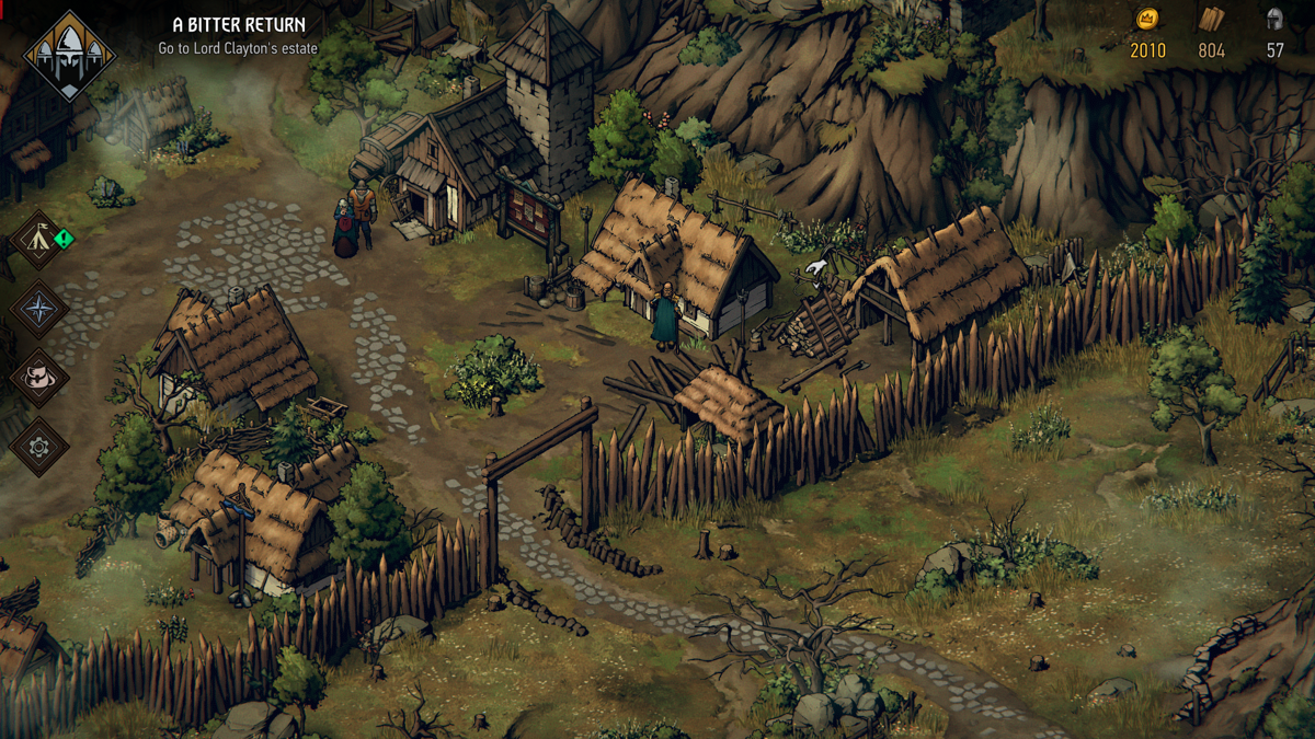 Thronebreaker: The Witcher Tales (Windows) screenshot: Collecting Resources