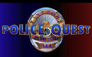 Police Quest: In Pursuit of the Death Angel (DOS) screenshot: Title screen #1
