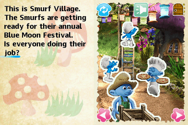 The Smurfs (Nintendo DS) screenshot: Picture Book